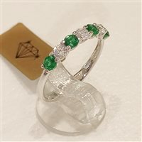 Anello Vidali Gioielli Donna in Oro bianco Zircone ANOR-56-34 - ANOR-56-34